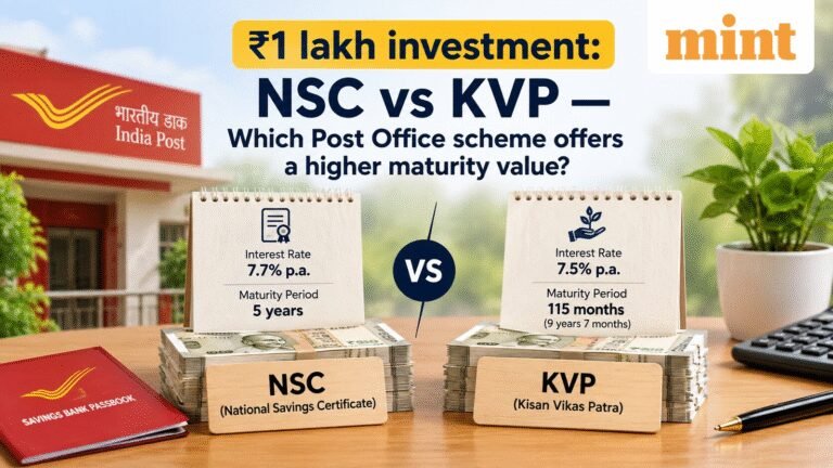 ₹1 lakh investment: NSC vs KVP — Which Post Office scheme offers a higher maturity value? Check out the calculations