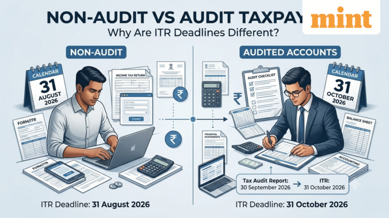 Who is a non-audit taxpayer and who isn’t? Why they have different ITR deadlines for AY 2026-27