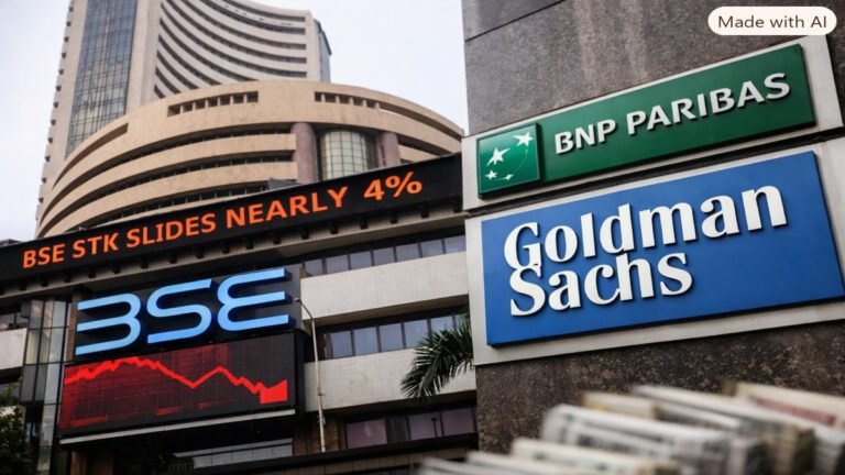 BSE Shares Fall Nearly 4% After BNP Paribas, Goldman Sachs Sell Nearly 1.7% Stake Worth Rs. 2,186 Crore