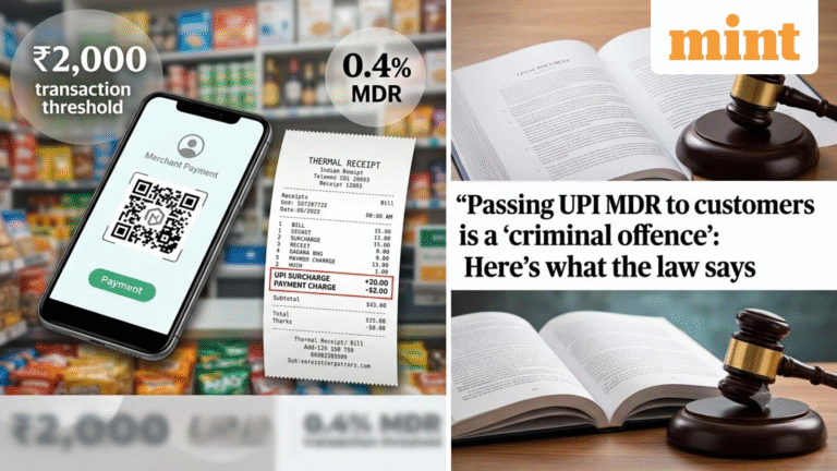 Passing UPI MDR to customers is a criminal offence: Here’s what the law says — experts weigh in