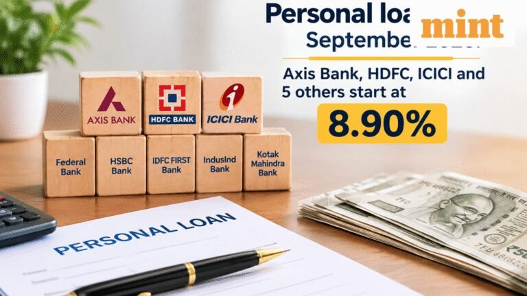 Personal loan interest rates September 2026: Axis Bank, HDFC, ICICI and 5 others start at 8.90%