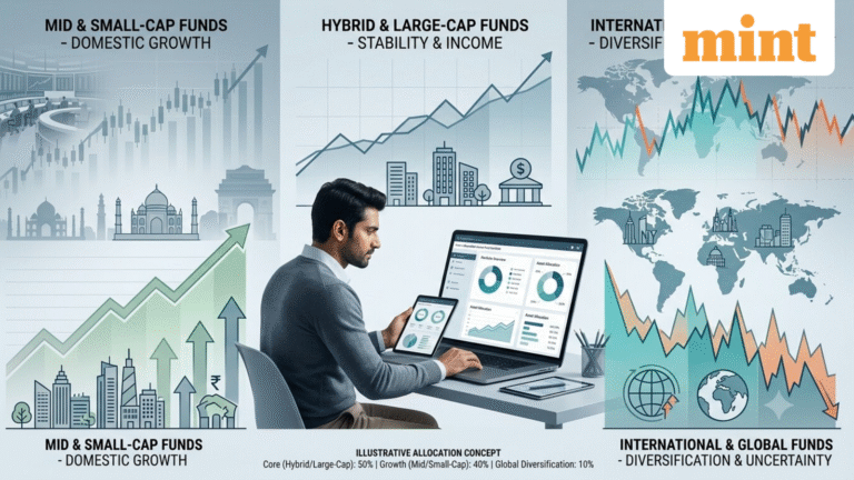 How to invest across equity mutual funds: Motilal Oswal suggests 50:40:10 mix amid global uncertainty