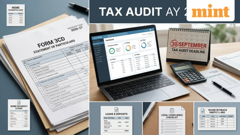 Tax audit for AY 2026-27: Key changes in Form 3CD you should know before 30 September deadline