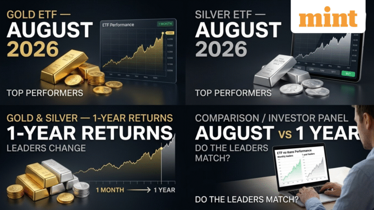 Gold and silver ETFs: Which funds topped the charts in August 2026—how they differ from 1-year return winners