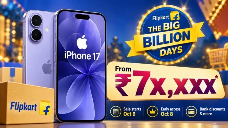 iPhone 17 Price Under Rs. 80,000? Flipkart Teases Big Billion Days Price; Check Sale Date, Offers and More