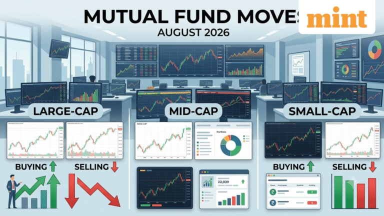Mutual funds’ August 2026 portfolio moves: Top 5 stocks bought and sold across large-, mid- and small-caps