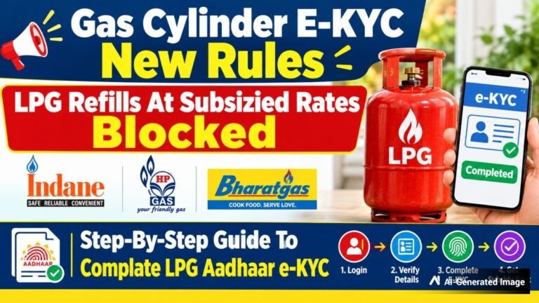 Gas Cylinder New E-KYC Rules: LPG Refills At Subsidized Rates Blocked On Indane Gas, HP Gas, Bharat Gas If E-KYC Not Completed; Step-By-Step Guide