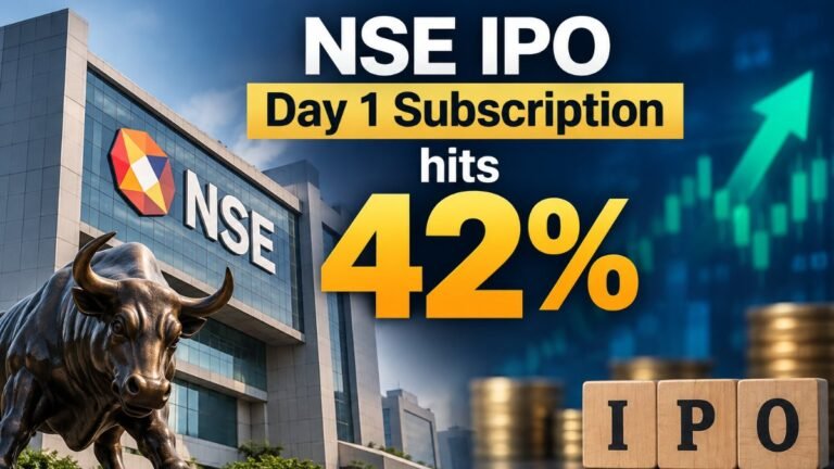 NSE IPO Day 1 Subscription: Mega Rs. 22,562 Crore Issue Sees Just 42% Bids; Check GMP, Allotment & Listing Date