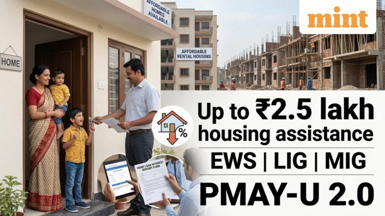 Don’t own a house? Here’s how you can receive up to ₹2.5 lakh under Pradhan Mantri Awas Yojana Urban 2.0
