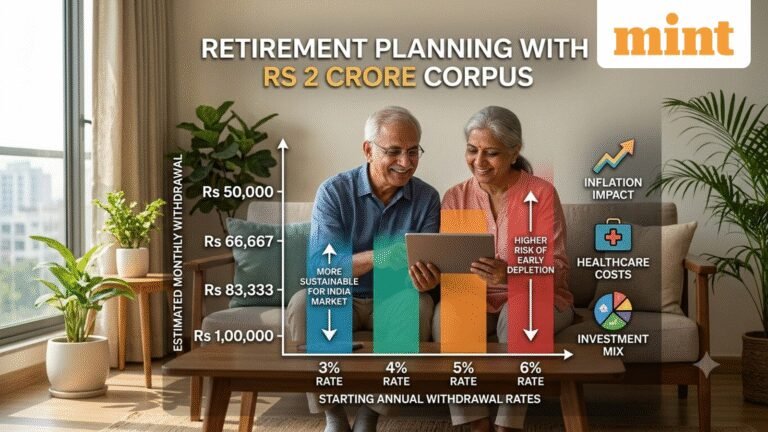 Retiring with ₹2 crore? Here’s how much you can withdraw every month