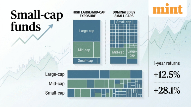 Small-cap mutual funds: How large- and mid-cap exposure differs across schemes; check 1-year returns