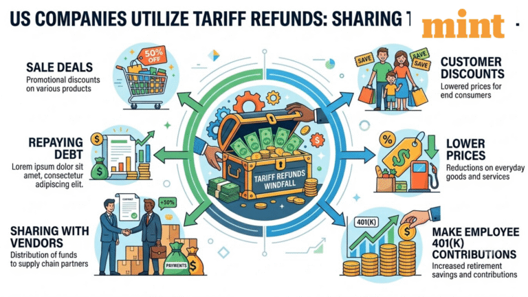 Customer discount, lower prices, employee 401(k) contribution, share with vendors: How US firms are using tariff refunds