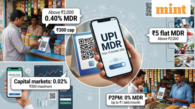 UPI MDR explained: Flat ₹5, 0.40% or 0.02%? Know what applies to merchants, key sectors and capital markets