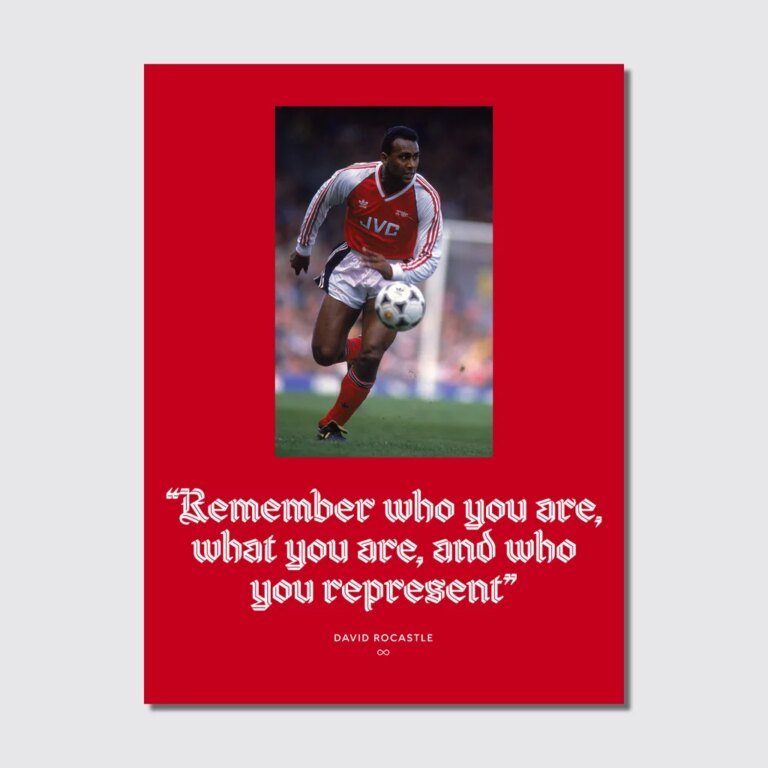Arsenal’s new blackletter font is a tribute to a star player
