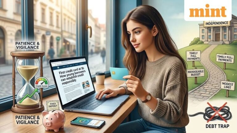 First credit card at 18: How to build a good credit score and avoid debt traps