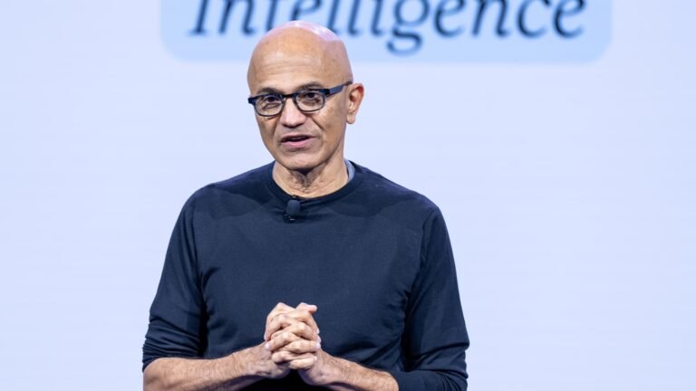Microsoft’s Nadella says AI needs an ‘emergency brake’ humans control