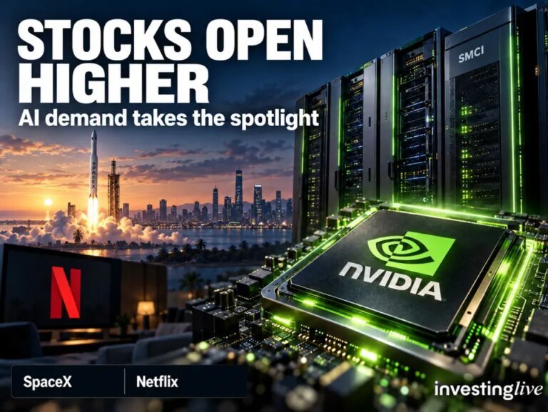 US stocks open higher as earnings and AI demand take center stage