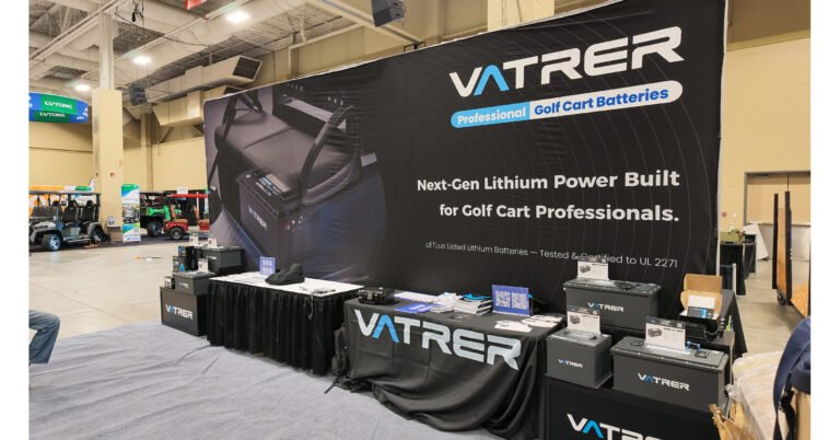 Vatrer Power to Showcase Lithium Golf Cart Battery Conversion Kits at 2026 Golf Carting Expo & Dealer Summit