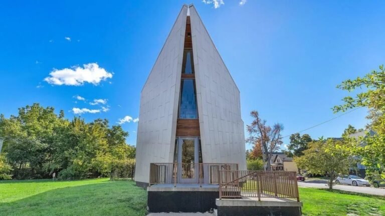 Iconic Triangle House Angles Its Way Back Onto the Market With a Price Cut