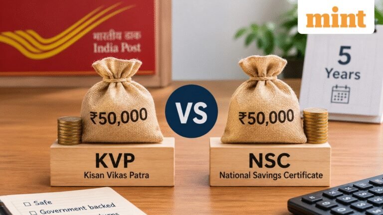 ₹50,000 in KVP vs ₹50,000 in NSC: Which post office scheme is better for a five-year goal? Check out the calculations