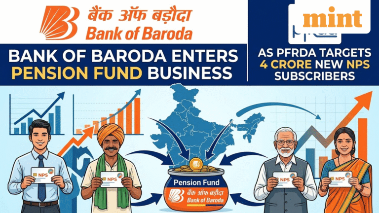 Bank of Baroda enters pension fund business as PFRDA targets 4 crore new NPS subscribers
