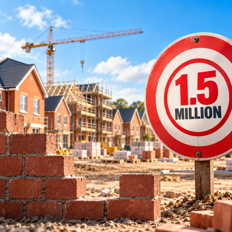 New-build shortage puts pressure on government’s 1.5m homes target