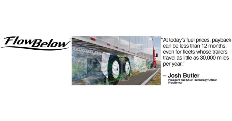 FlowBelow’s New Trailer AeroSlider Cuts Fuel Use by 3 Gallons for Every 1,000 Miles