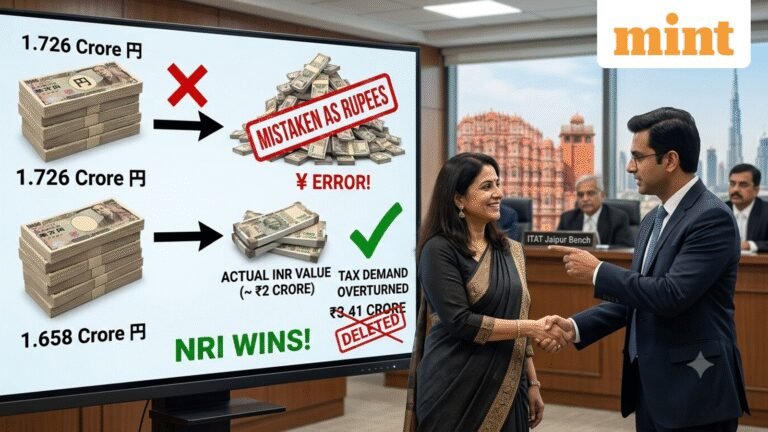 NRI’s ₹3.41 crore FCNR deposits flagged as unexplained money after tax officer mistook yen for rupees, ITAT gives relief