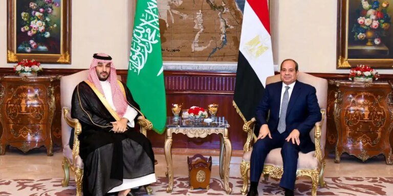 Egypt’s president vows to use ‘any measure’ to defend Saudi Arabia and looks to deploy troops abroad