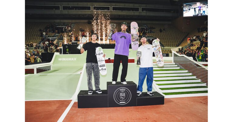 Monster Energy Sweeps Men’s Skateboard Street Podium at SLS Paris 2026