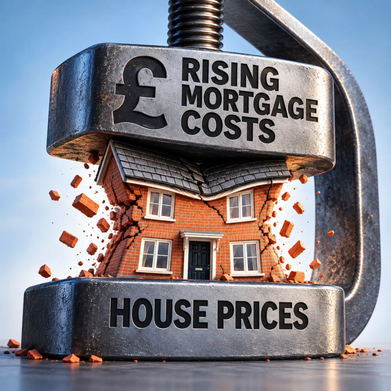 Rising mortgage costs squeeze house prices