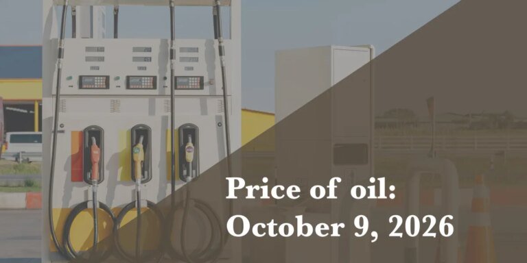 Current price of oil as of Oct. 9, 2026