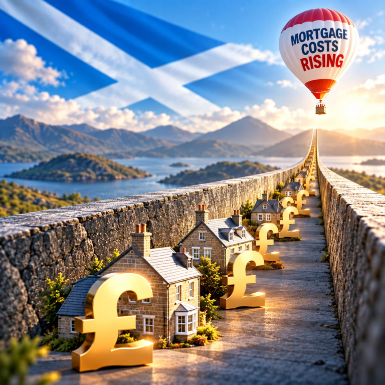 Scottish buyers see house price gap narrow as mortgage costs rise