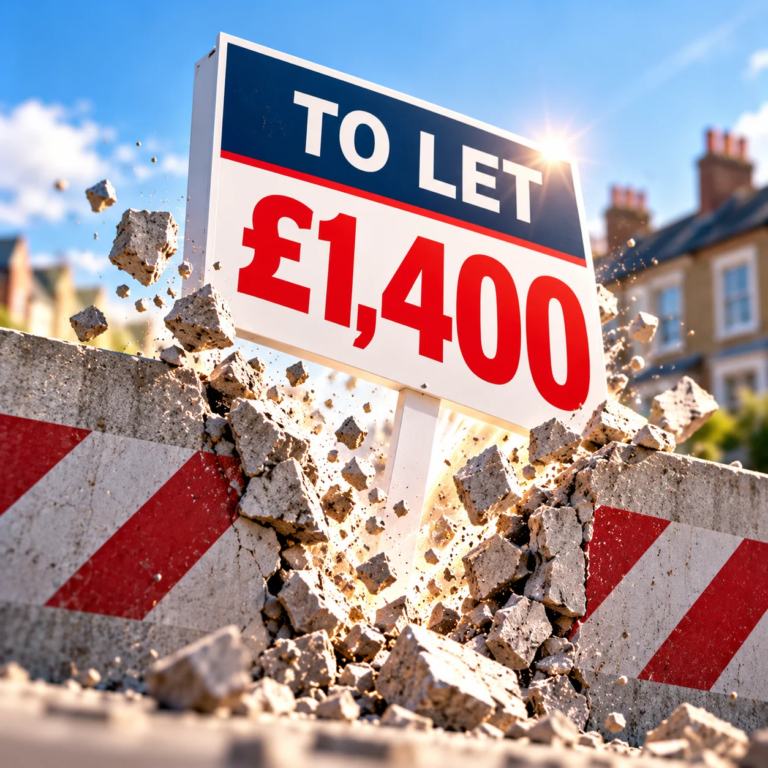 Advertised rents break £1,400 barrier