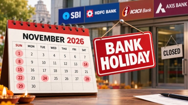 Bank Holiday Alert! SBI, HDFC, ICICI, Axis Bank Branches to Close on These Dates in November