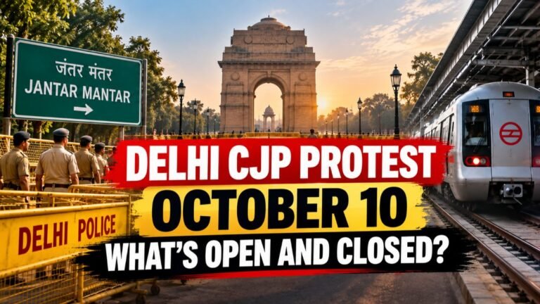 Delhi On High Alert For CJP Protest: Metro Gates Shut, Trains Cancelled; Check What’s Open And Closed