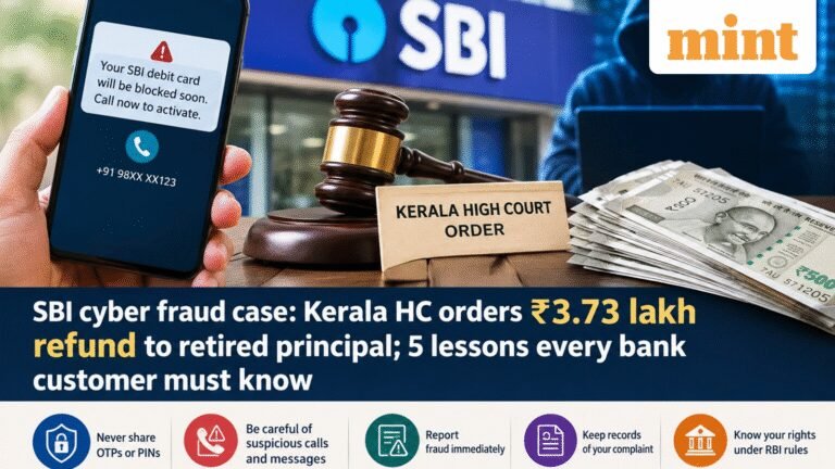 SBI cyber fraud: Kerala HC orders ₹3.73 lakh refund. Can you get a refund after sharing an OTP?