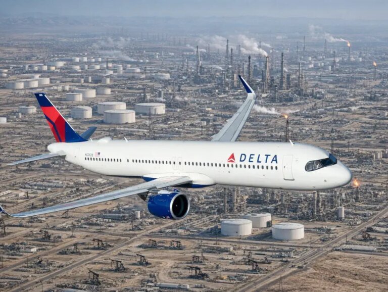 Delta shares slide on fuel drag but company says demand remains strong. Shares down 2.9%