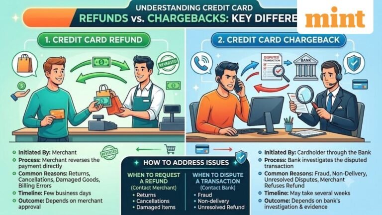 Credit card refund vs chargeback: Key differences, when to request refund and when to dispute a transaction – Explained