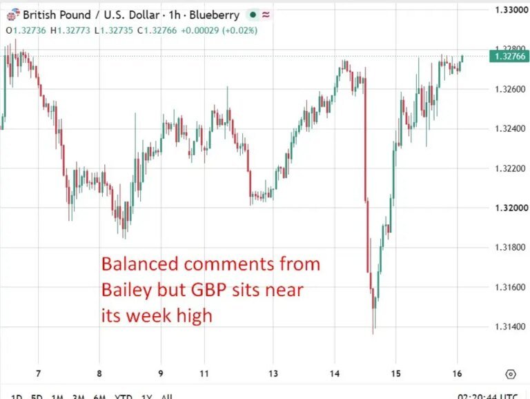 Bailey says UK second-round inflation effects subdued so far, too early to judge