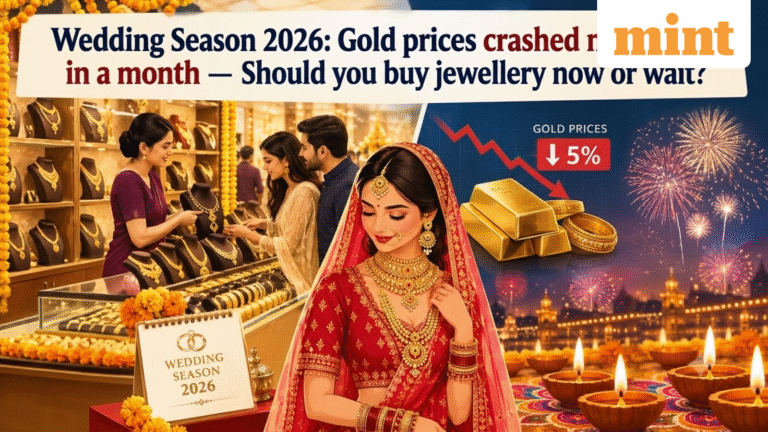 Wedding Season 2026: Gold prices crashed over 5% in a month — Should you buy jewellery now or wait? Experts suggest
