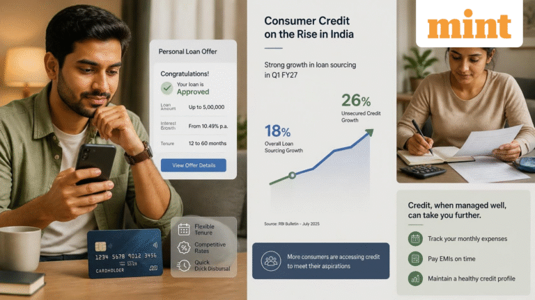 Personal loans jump 32% in Q1 FY27: How home, auto and consumer loans compare — and what borrowers should watch