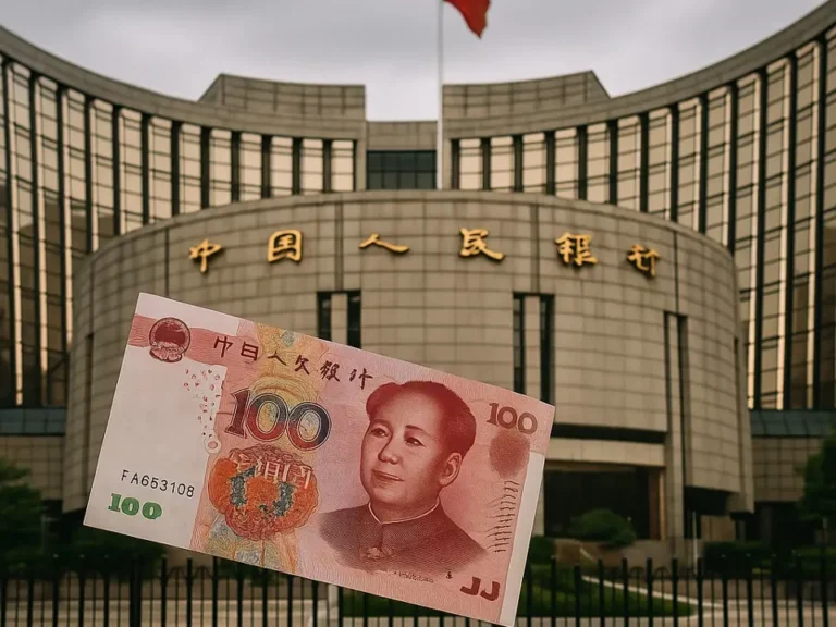 People’s Bank of China sets yuan reference rate at 6.7313 (vs. estimate at 6.6977)