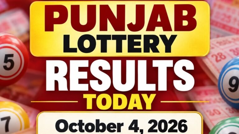 Punjab Lottery Result Today (04-10-2026): Dear 50 Ranger Sunday Lottery Result OUT; Check Rs. 21 L Prize Winner