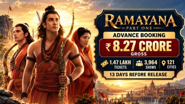 Ramayana Part 1 Advance Booking: Rs. 8.27 Crore Gross, 1.47 Lakh Tickets Sold 13 Days Before Release