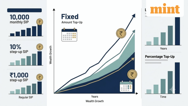 Regular vs step-up SIPs: Do ₹1,000 and 10% annual top-ups give you higher XIRR returns or just create a larger corpus?