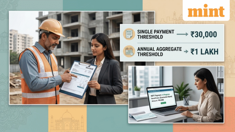 Are you building a house or commercial property? Know when TDS applies to contractor payments under Income Tax Act 2025