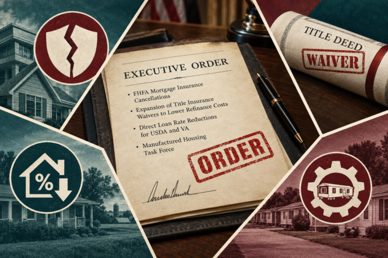 Trump signs executive order targeting mortgage costs