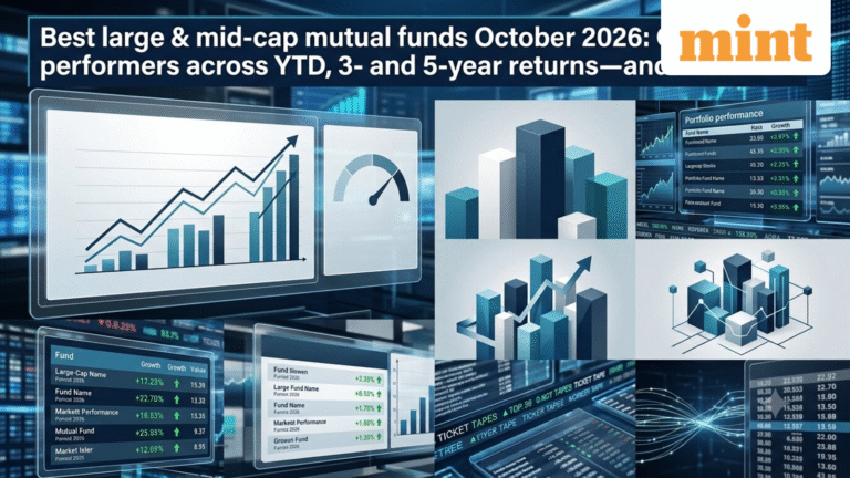 Best large and mid-cap mutual funds October 2026: Consistent performers across YTD, 3- and 5-year returns—and their beta
