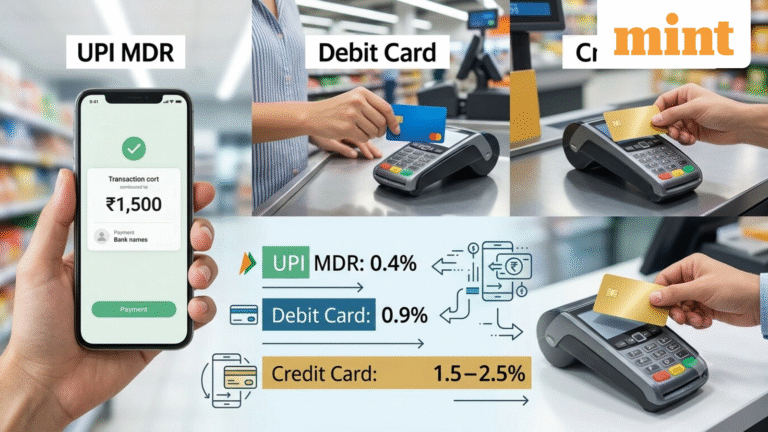 UPI MDR charges: How does it compare to traditional Debit, Credit Card per transaction? Cost difference explained